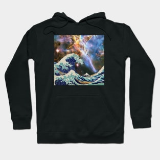 The Great Wave - Hokusai - Galaxy Hoodie